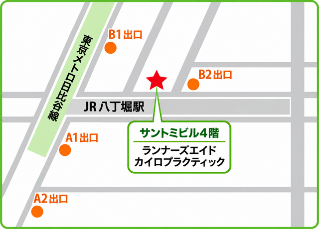 ランナーズエイドへのアクセスマップ